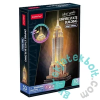 CubicFun 37 db-os 3D puzzle LED világítással - Empire State Building (L539)