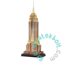 CubicFun 37 db-os 3D puzzle LED világítással - Empire State Building (L539)