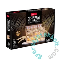 CubicFun 22 db-os 3D puzzle LED világítással - Múzeum sorozat - Kék bálna (L545)