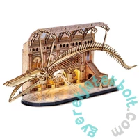 CubicFun 22 db-os 3D puzzle LED világítással - Múzeum sorozat - Kék bálna (L545)