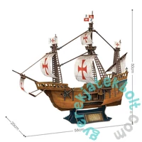 CubicFun 204 db-os 3D puzzle - Santa Maria (T4038)
