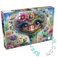 Delfy 1000 db-os puzzle - Ostrich and friend (DE-25017)