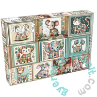 Delfy 1000 db-os puzzle - Patchwork animal parade (DE-25018)