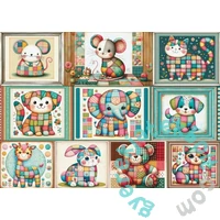 Delfy 1000 db-os puzzle - Patchwork animal parade (DE-25018)