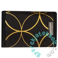 Future by BackUp pénztárca - Fekete-arany (PFDF39)