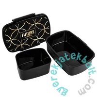 Future by BackUp uzsonnás doboz - Fekete-arany (SADF39)