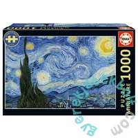 Educa 1000 db-os puzzle - Miniature puzzle - Csillagos éj, Van Gogh (20247)