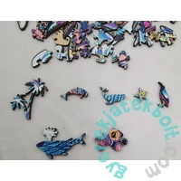 Eureka 101 db-os Rainbow Fa puzzle - Bálna (EUR34663)