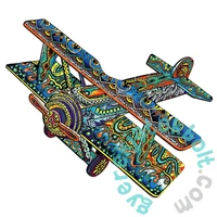 Eureka 112 db-os Rainbow Fa puzzle - Kétfedelű repülőgép (EUR34664)