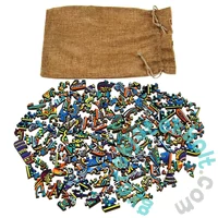 Eureka 112 db-os Rainbow Fa puzzle - Kétfedelű repülőgép (EUR34664)