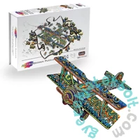 Eureka 112 db-os Rainbow Fa puzzle - Kétfedelű repülőgép (EUR34664)