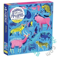 Galison 500 db-os puzzle - Mudpuppy - Mammals with Mohawks (60778)