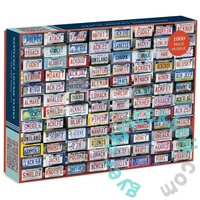 Galison 1000 db-os puzzle - Nantucket License Plates (66275)