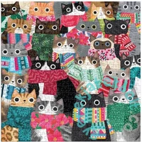 Galison 500 db-os puzzle - Wintry Cats (73693)