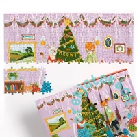 Galison 500 db-os Adventi kalendárium puzzle - Meowy Christmas 12 Days of puzzles (86006)