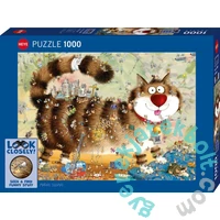 Heye 1000 db-os puzzle - Look Closely! - At the Cat (30067)