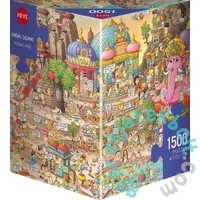 Heye 1500 db-os Triangular puzzle - Yogaland (30047)