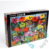 JaCaRou 1000 db-os puzzle - Garden cats (JP-CJGC1000)