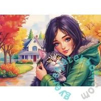 JaCaRou 1000 db-os puzzle - Feline autumn bond (JP-FELI1000)
