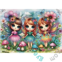 JaCaRou 1000 db-os puzzle - Garden fairy trio (JP-GARD1000)