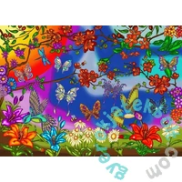 JaCaRou 1000 db-os puzzle - Butterflies and hummingbirds (JP-PC1000621)