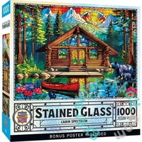 MasterPieces 1000 db-os puzzle - Stained Glass - Cabin Spectrum (72503)