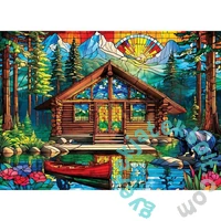 MasterPieces 1000 db-os puzzle - Stained Glass - Cabin Spectrum (72503)