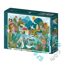 Pieces & Peace 1000 db-os puzzle - Coastal Village (0211)