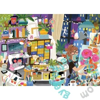 Pieces & Peace 1000 db-os puzzle - My Happy Place is in the Art Studio (0189)