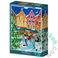 Pieces & Peace 1000 db-os puzzle - Christmas Market in Bruges (0263)