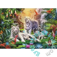 Ravensburger 1000 db-os puzzle - Fehér tigris család (12000886)