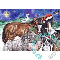 Ravensburger 1000 db-os puzzle - Karácsony a farmon (12001269)