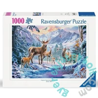 Ravensburger 1000 db-os puzzle - Szarvasok télen (12000888)