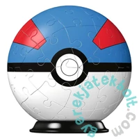 Ravensburger 55 db-os 3D puzzle - Pokémon Poké Balls - Great Ball (11265)