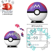 Ravensburger 55 db-os 3D puzzle - Pokémon Poké Balls - Master Ball (11564)