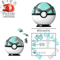 Ravensburger 55 db-os 3D puzzle - Pokémon Poké Balls - Net Ball (11581)