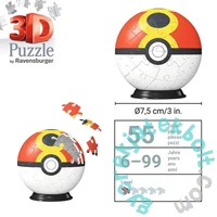Ravensburger 55 db-os 3D puzzle - Pokémon Poké Balls - Repeat Ball (11628)