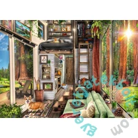 Ravensburger 1000 db-os puzzle - Apró ház a fenyőerdőben (12000634)