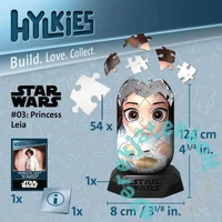 Ravensburger 54 db-os 3D puzzle - Star Wars - Princess Leia Hylkies (12001014)