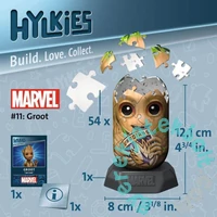 Ravensburger 54 db-os 3D puzzle - Marvel - Groot Hylkies (12001160)