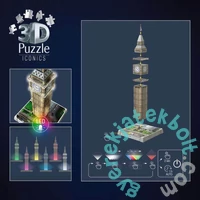 Ravensburger Iconics 235 db-os 3D puzzle - Night Edition - Big Ben (12008025)