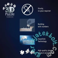 Ravensburger Iconics 216 db-os 3D puzzle - Night Edition - Allianz Arena - Bayern München (12008033)