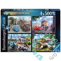 Ravensburger 4 x 500 db-os puzzle - Happy Days - Vidám szabadnapok (16577)