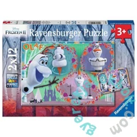 Ravensburger 2 x 12 db-os puzzle - Jégvarázs - Olaf a kedvenc (05153)
