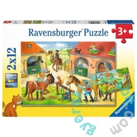 Ravensburger 2 x 12 db-os puzzle - Nyaralás a lófarmon (05178)