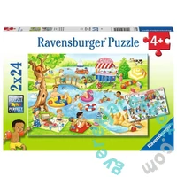 Ravensburger 2 x 24 db-os puzzle - Szabadidő a tónál (05057)