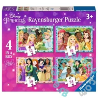 Ravensburger 4 az 1-ben puzzle (12,16,20,24 db-os)-os puzzle - Disney Princess (03156)