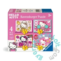 Ravensburger 4 az 1-ben puzzle (12,16,20,24 db-os) - Hello Kitty (12004158)