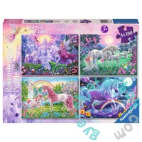 Ravensburger 4 x 100 db-os puzzle - Varázslatos unikornisok (05654)