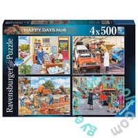 Ravensburger 4 x 500 db-os puzzle - Happy Days - Boldog munkanapok (17490)